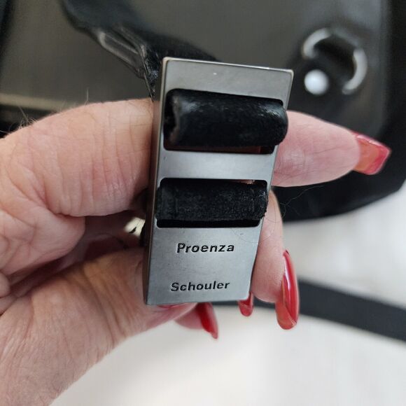 Proenza Schouler Black Suede Backpack Purse PS1 Large Made in Italy - Picture 11 of 16